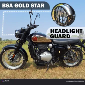 Headlight Grill for BSA Goldstar 650 (Stainless Steel, Black) T-1