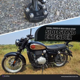 Side Stand Extender for BSA Goldstar 650 (Aluminum & Stainless Steel)