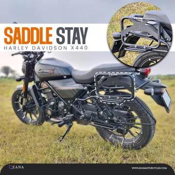 Saddle Stay for Harley Davidson X440 with Exhaust Sheild and Jerry Can Mount