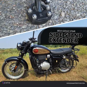 Side Stand Extender for BSA Goldstar 650 (Aluminum & Stainless Steel)