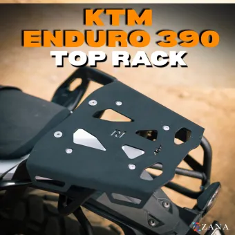 Top Rack With MS Plate  For KTM Enduro 390 (Black )