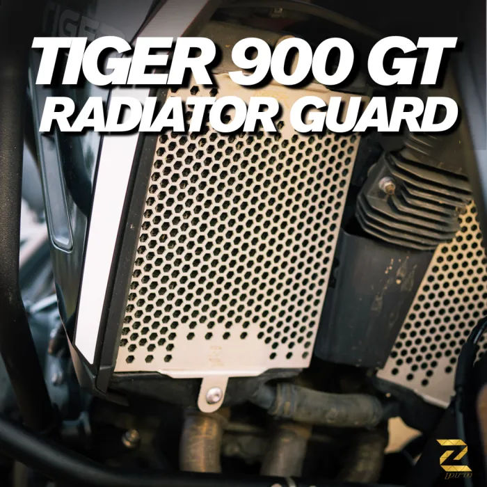 Radiator Guard Honeycomb Silver (2 MM Aluminum) Set For Triumph Tiger 900 GT